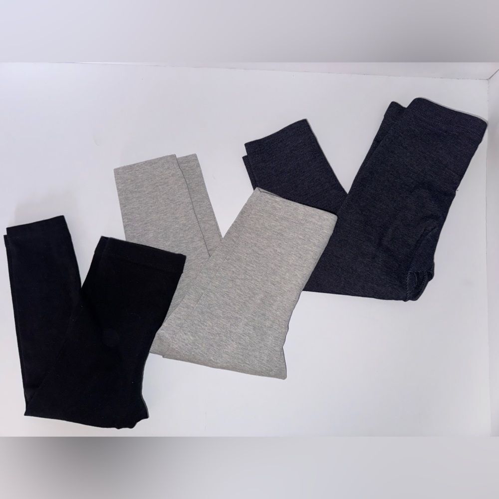 Cat & Jack size 3t Kids' Leggings Set - Black, Gray, blue